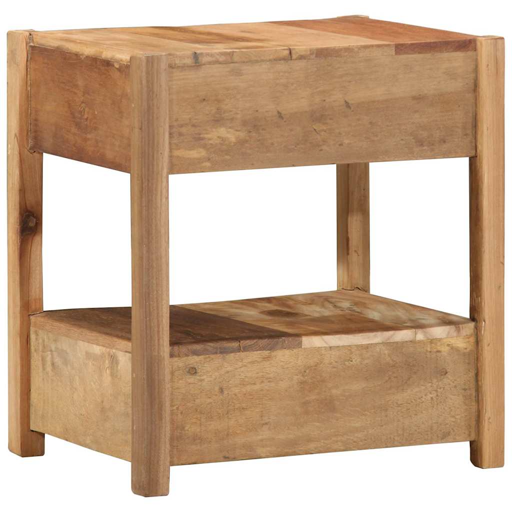 Beistelltisch Braun 43 x 32 x 46 cm Massivholz Altholz