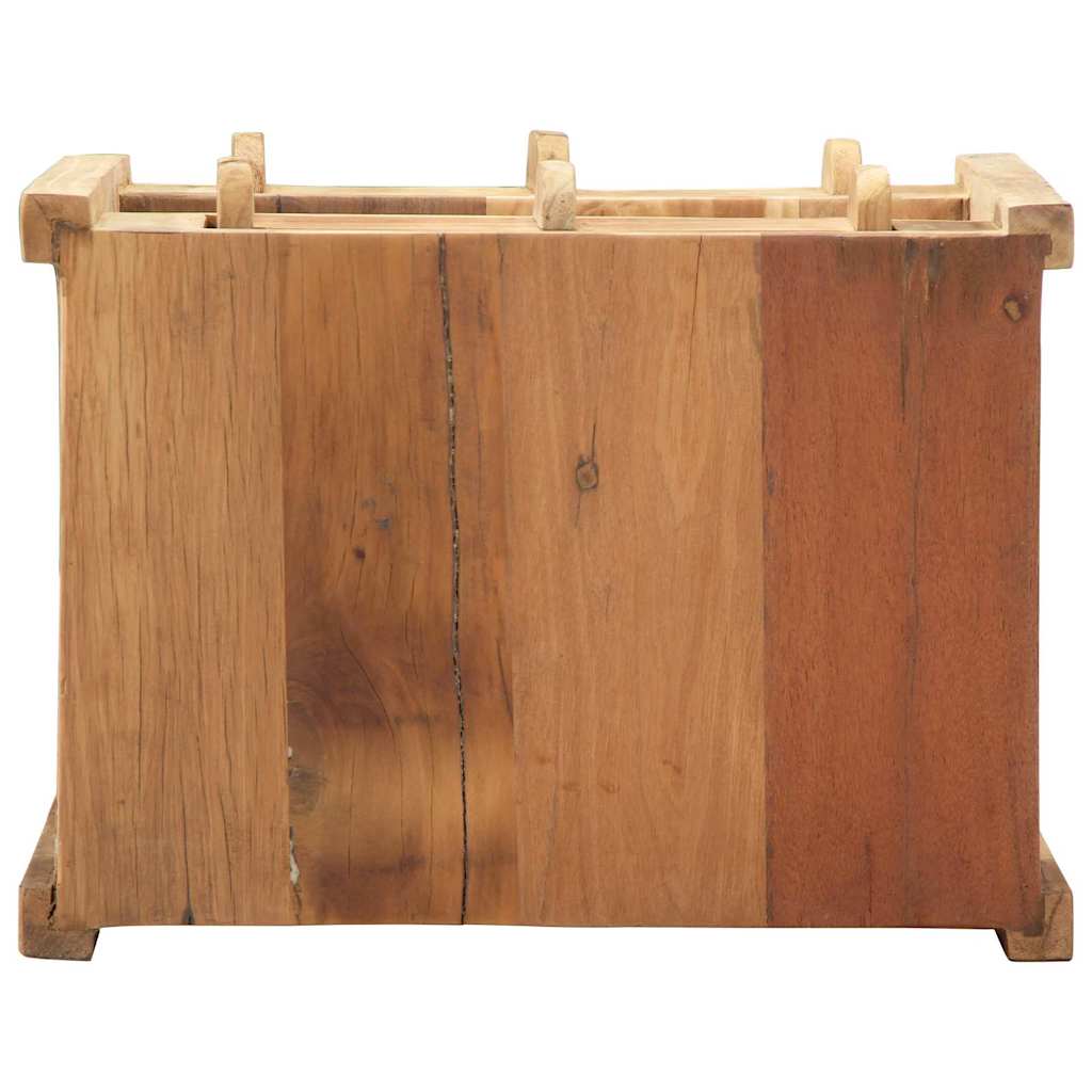 Beistelltisch Braun 43 x 32 x 46 cm Massivholz Altholz