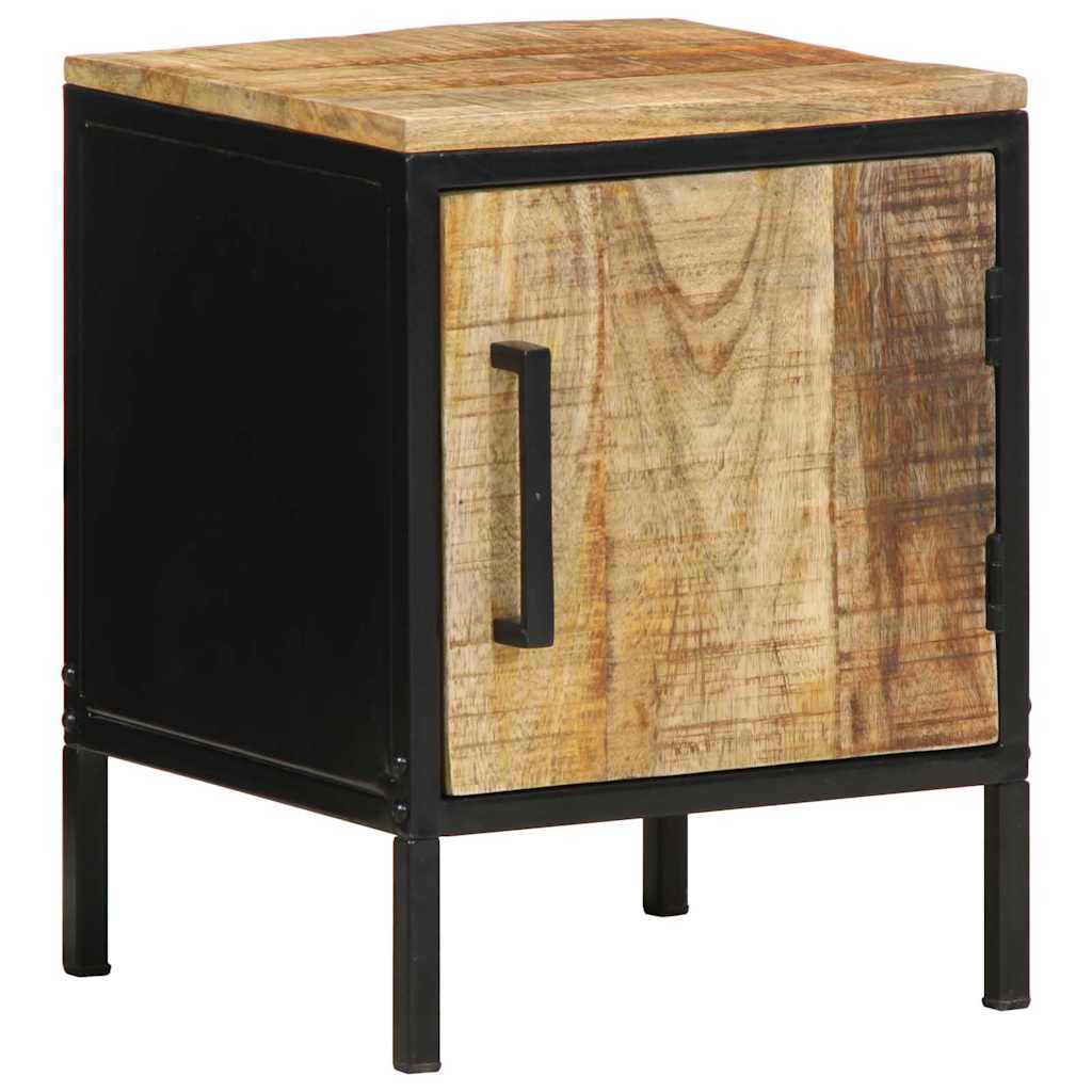 Nachttisch 2 pcs Braun und Schwarz 30 x 30 x 40 cm