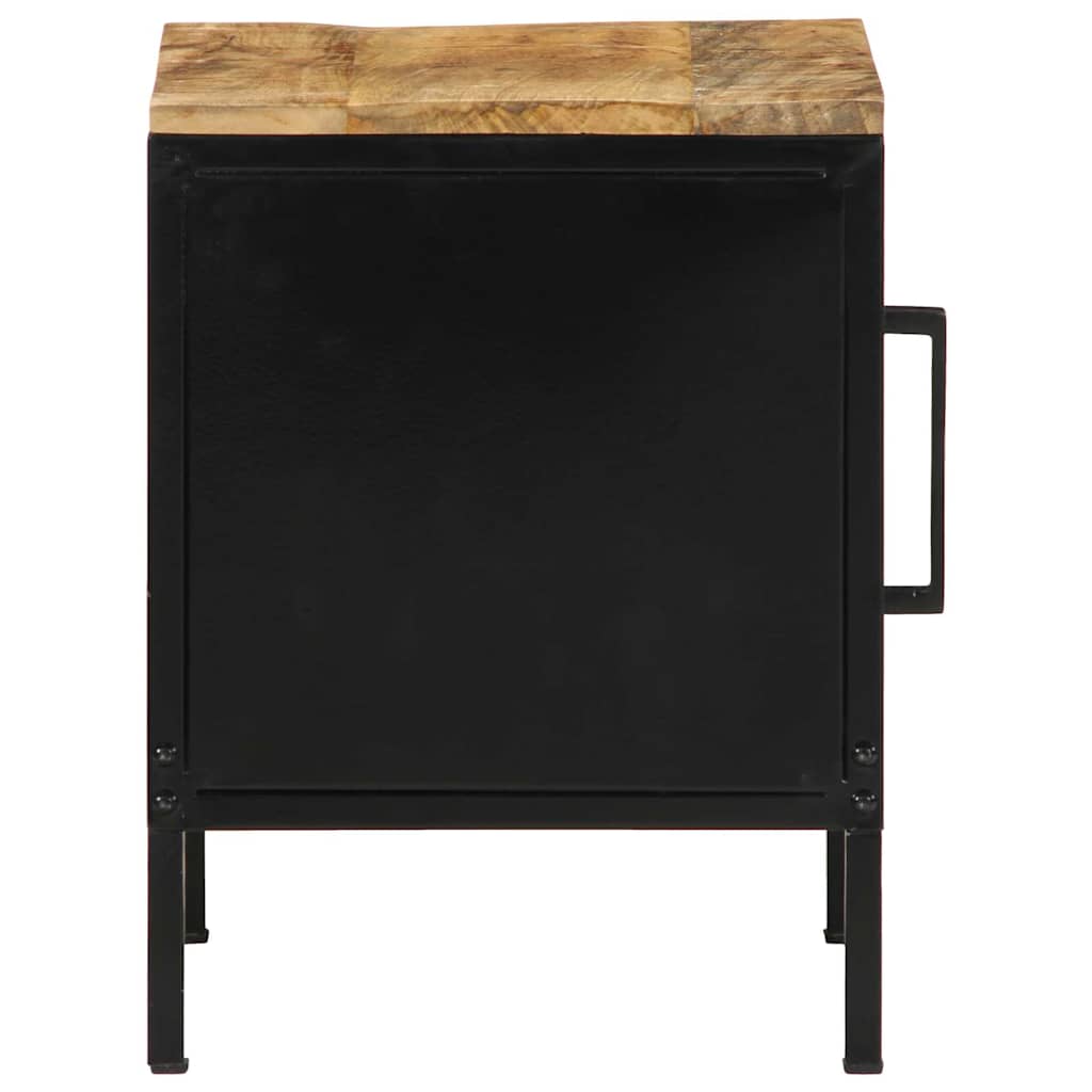 Nachttisch 2 pcs Braun und Schwarz 30 x 30 x 40 cm