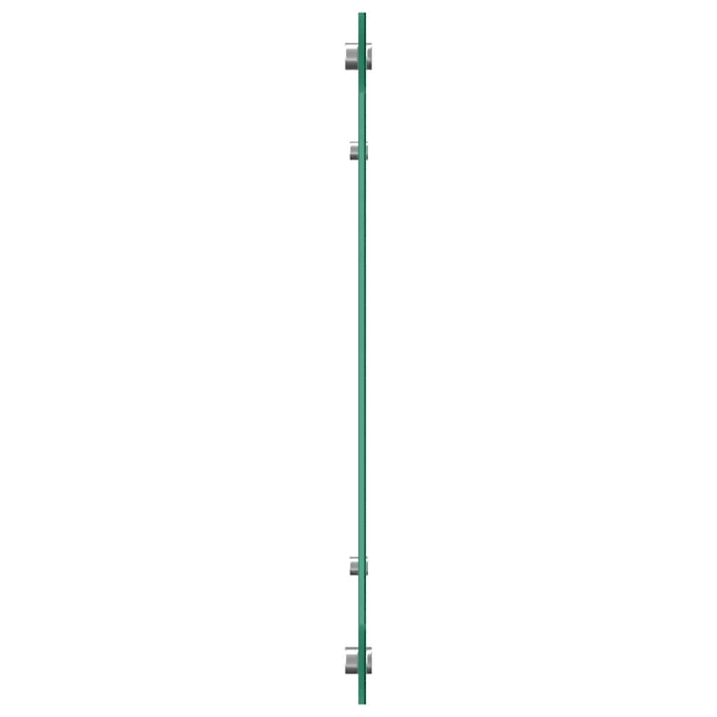 Küchenrückwände 2 Stk. Weiß 80x40 cm Hartglas
