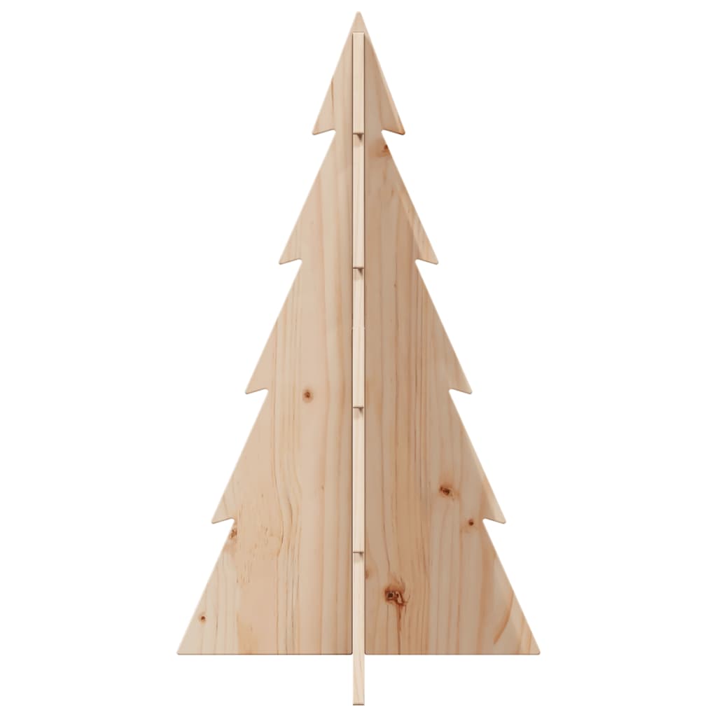 Christmas tree wood for decoration 80 cm solid pine
