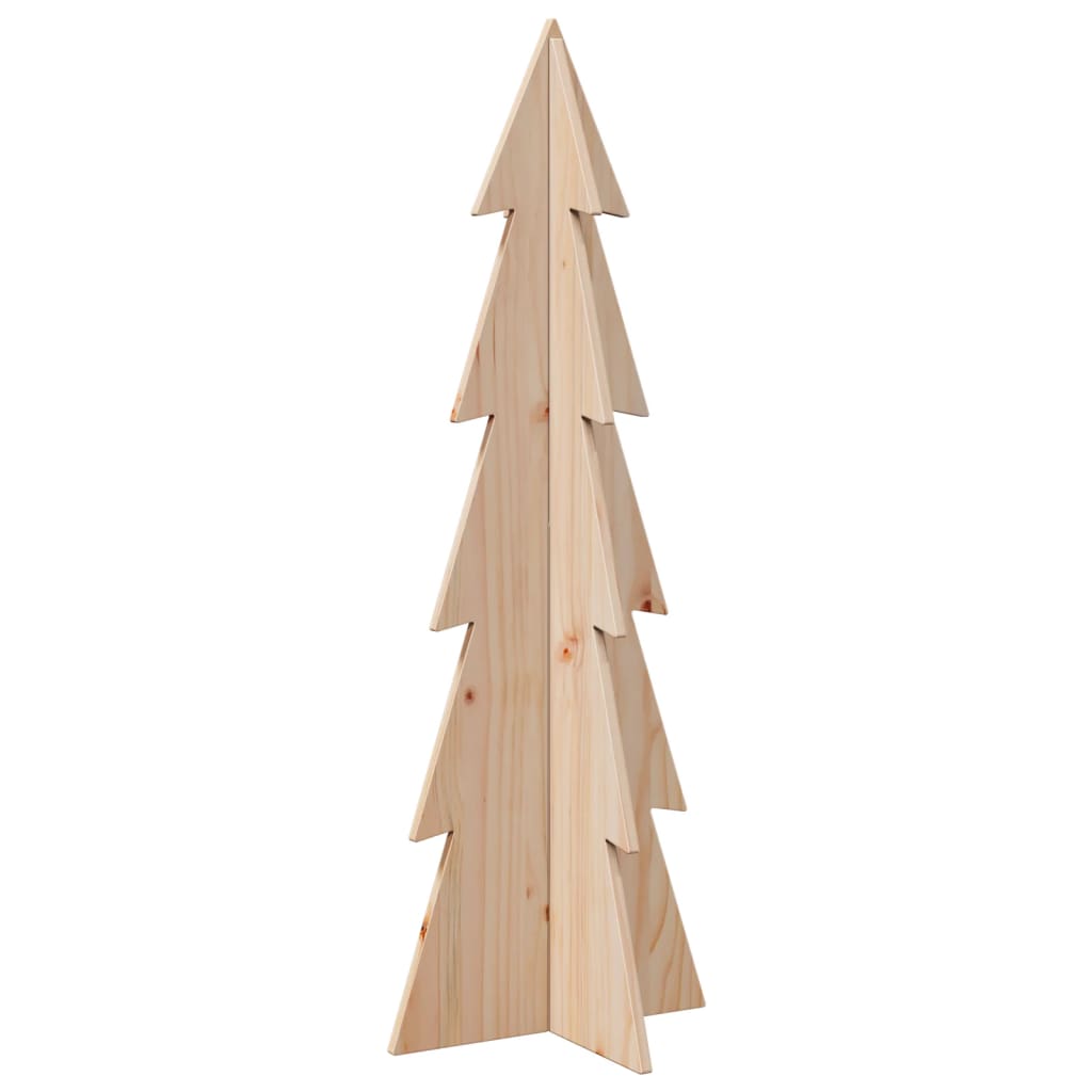 Christmas tree to decorate 112 cm solid pine wood