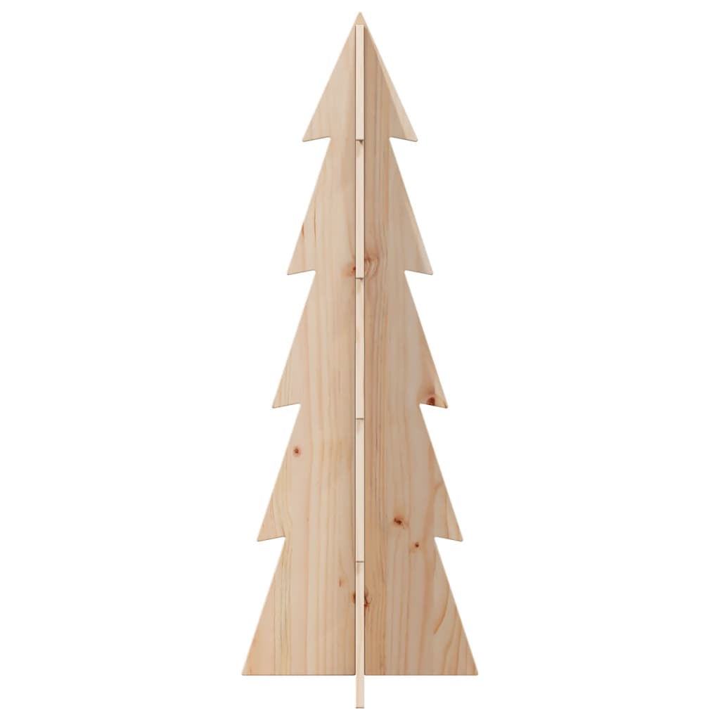 Christmas tree to decorate 112 cm solid pine wood