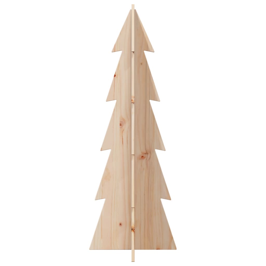 Christmas tree to decorate 112 cm solid pine wood