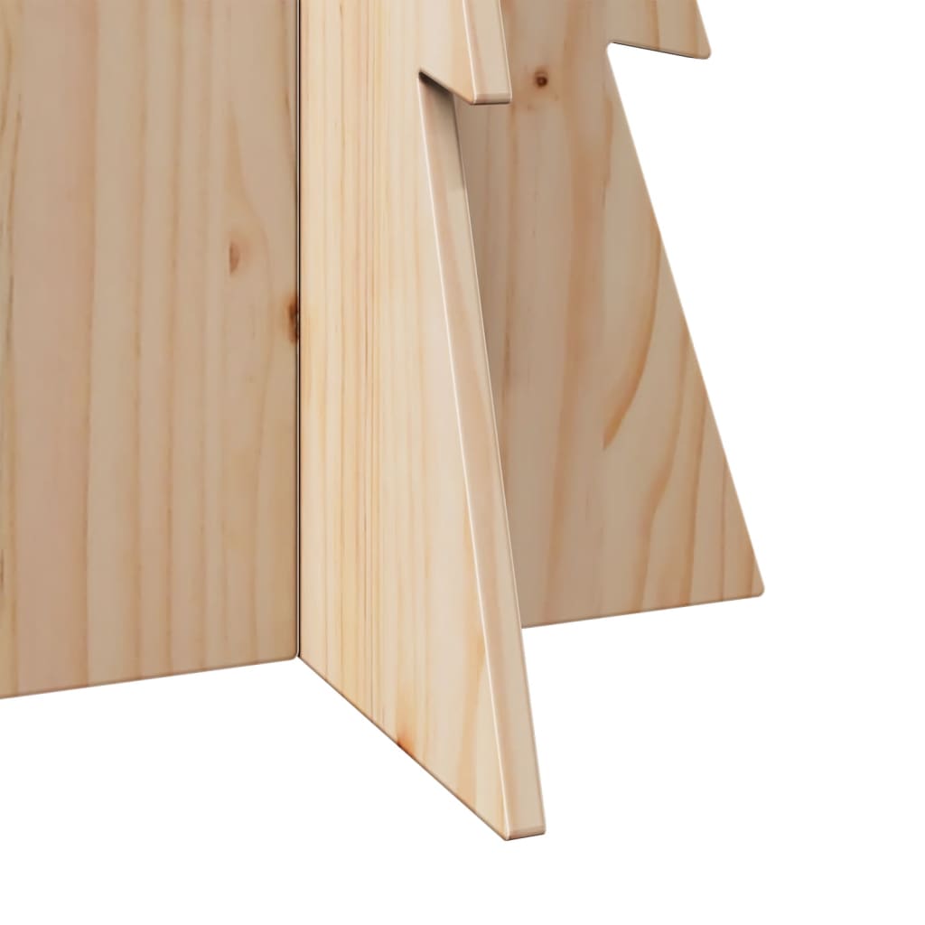Christmas tree to decorate 112 cm solid pine wood