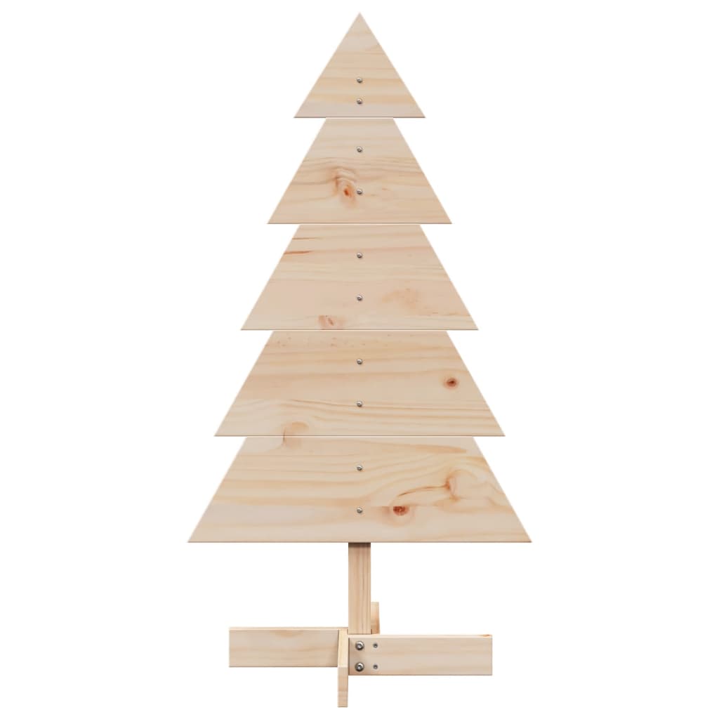 Christmas tree wood for decoration 100 cm solid pine wood