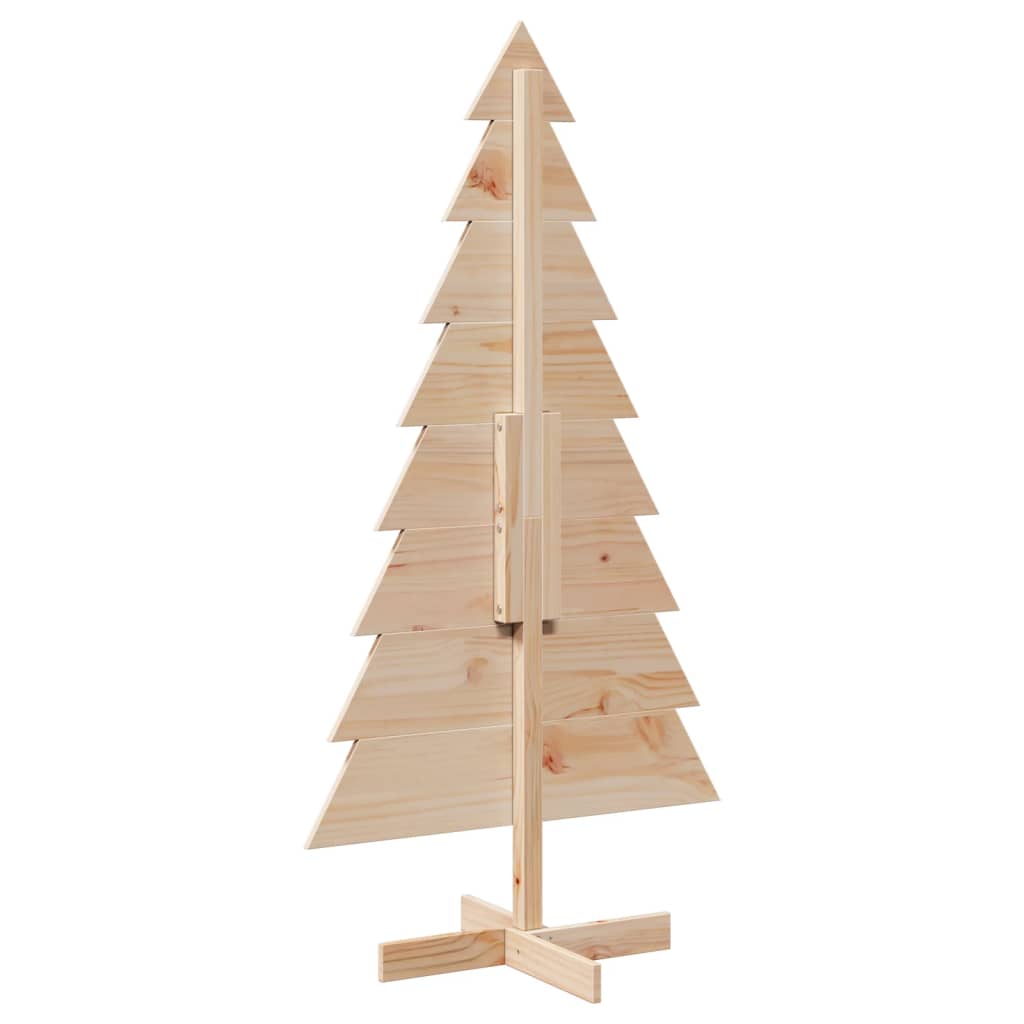 Christmas tree wood for decoration 150 cm solid pine