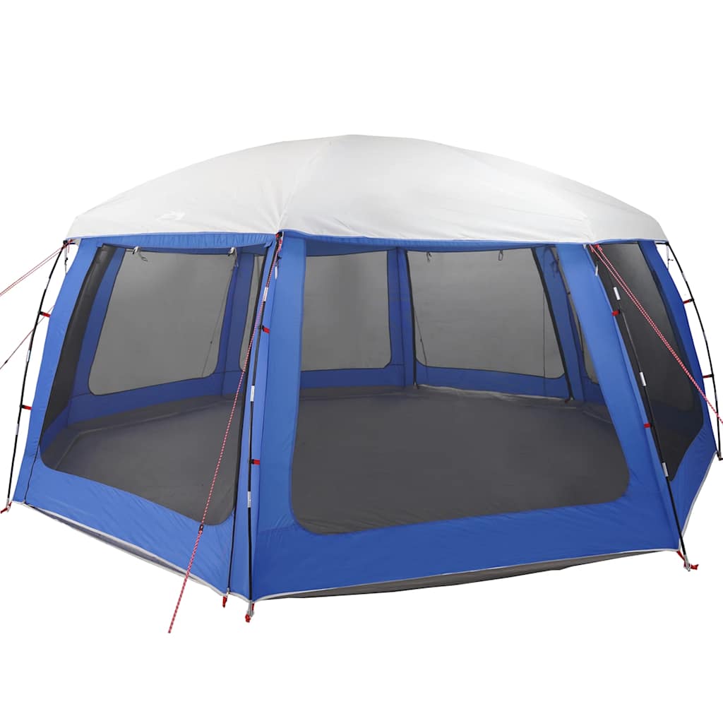 Pool tent with removable flysheet mesh walls azure blue 690x690cm