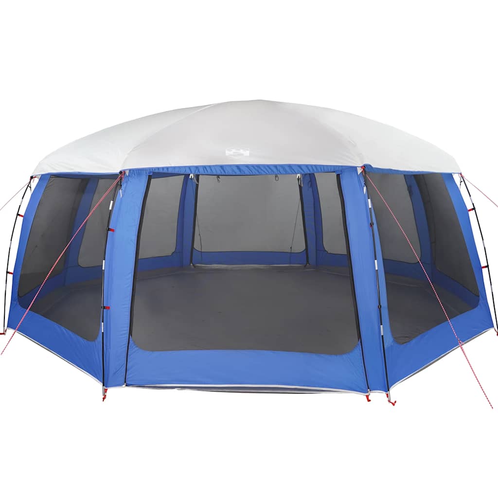 Pool tent with removable flysheet mesh walls azure blue 690x690cm