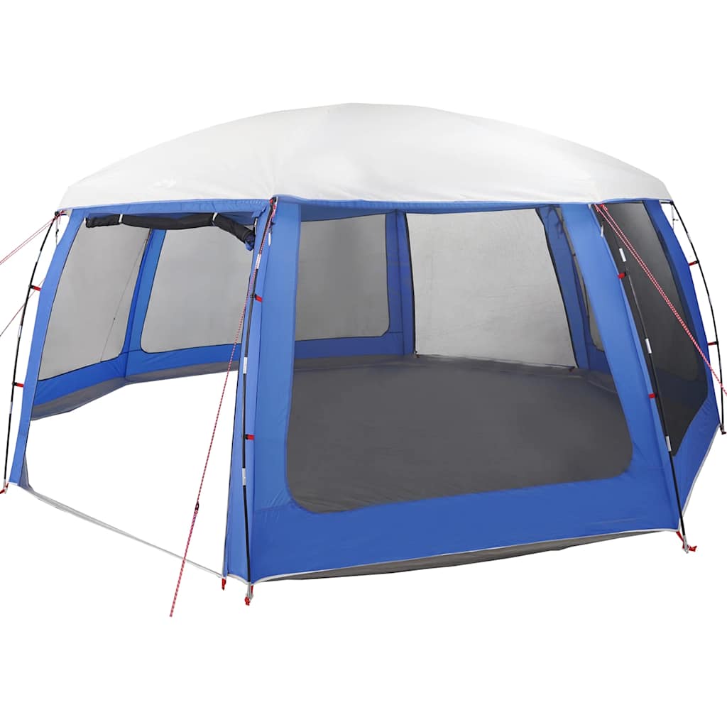 Pool tent with removable flysheet mesh walls azure blue 690x690cm