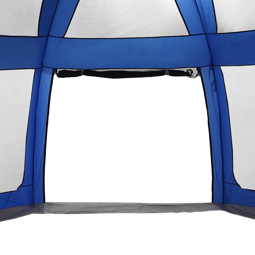 Pool tent with removable flysheet mesh walls azure blue 690x690cm