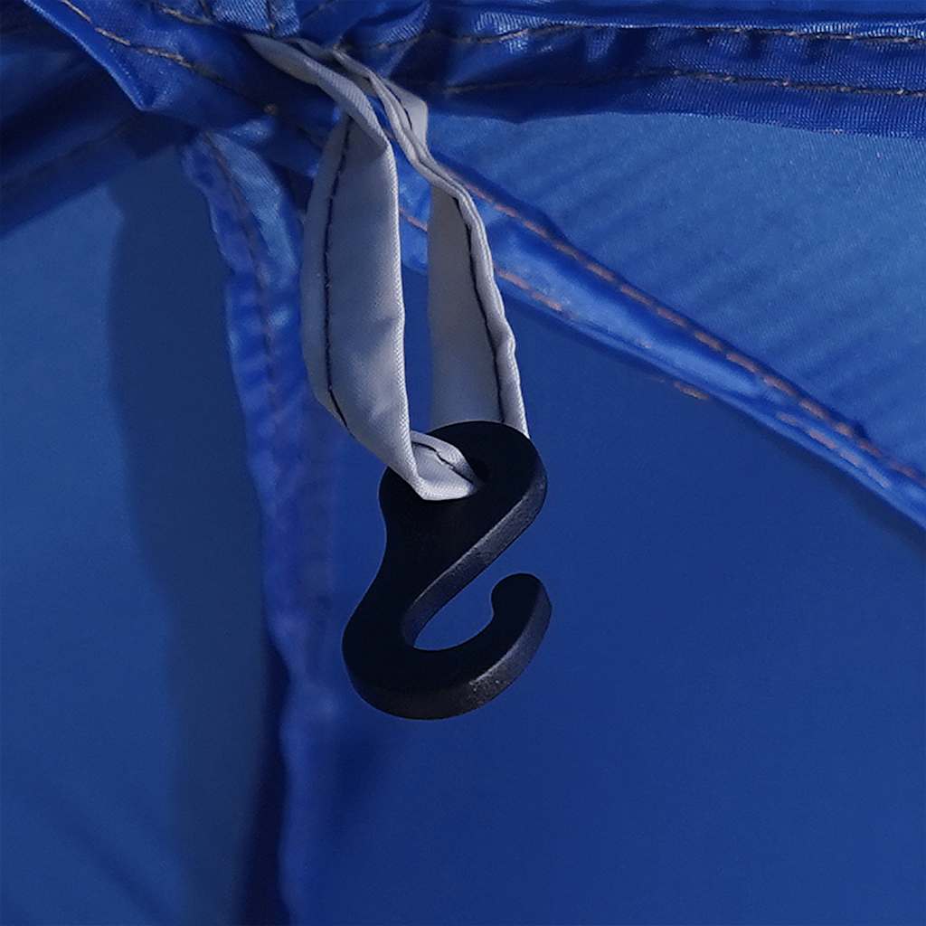 Pool tent with removable flysheet mesh walls azure blue 690x690cm