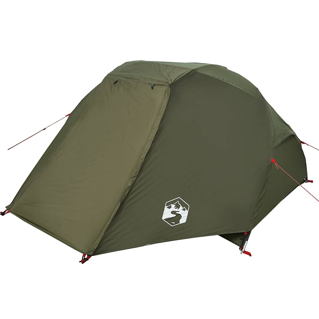 Fishing Tent 3 Persons Olive Green Waterproof