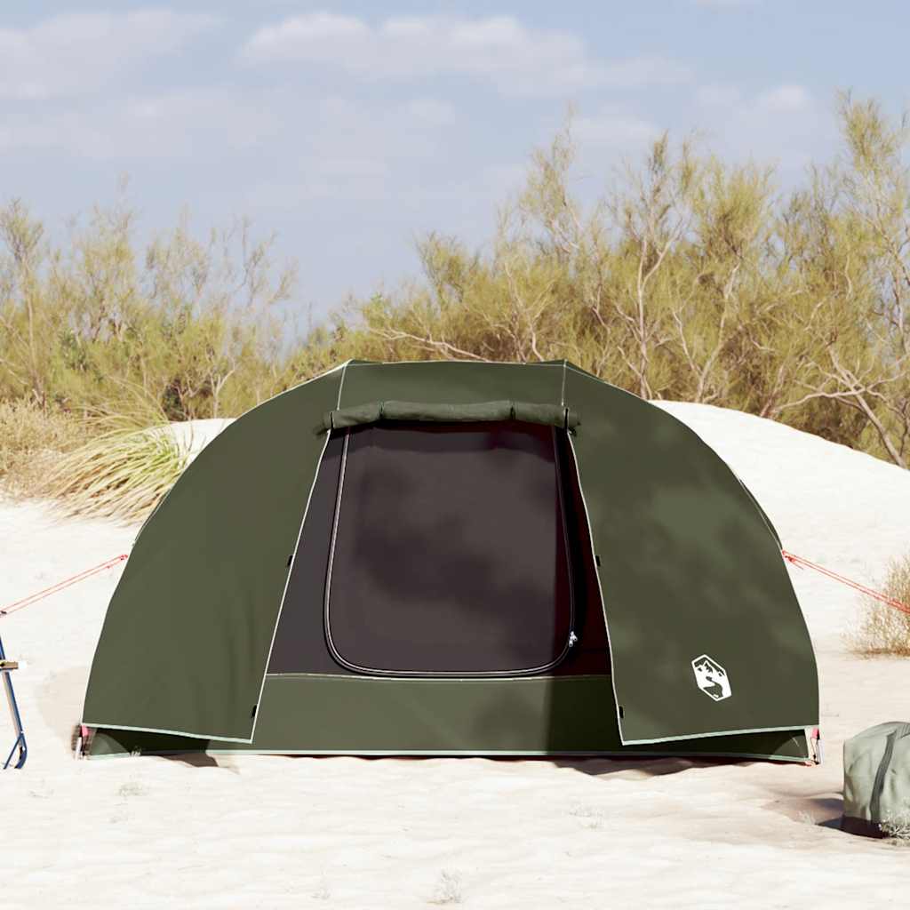 Fishing Tent 3 Persons Olive Green Waterproof
