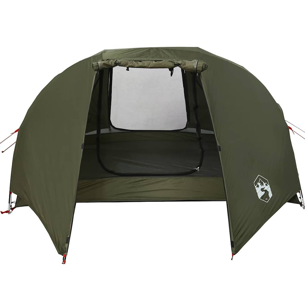 Fishing Tent 3 Persons Olive Green Waterproof