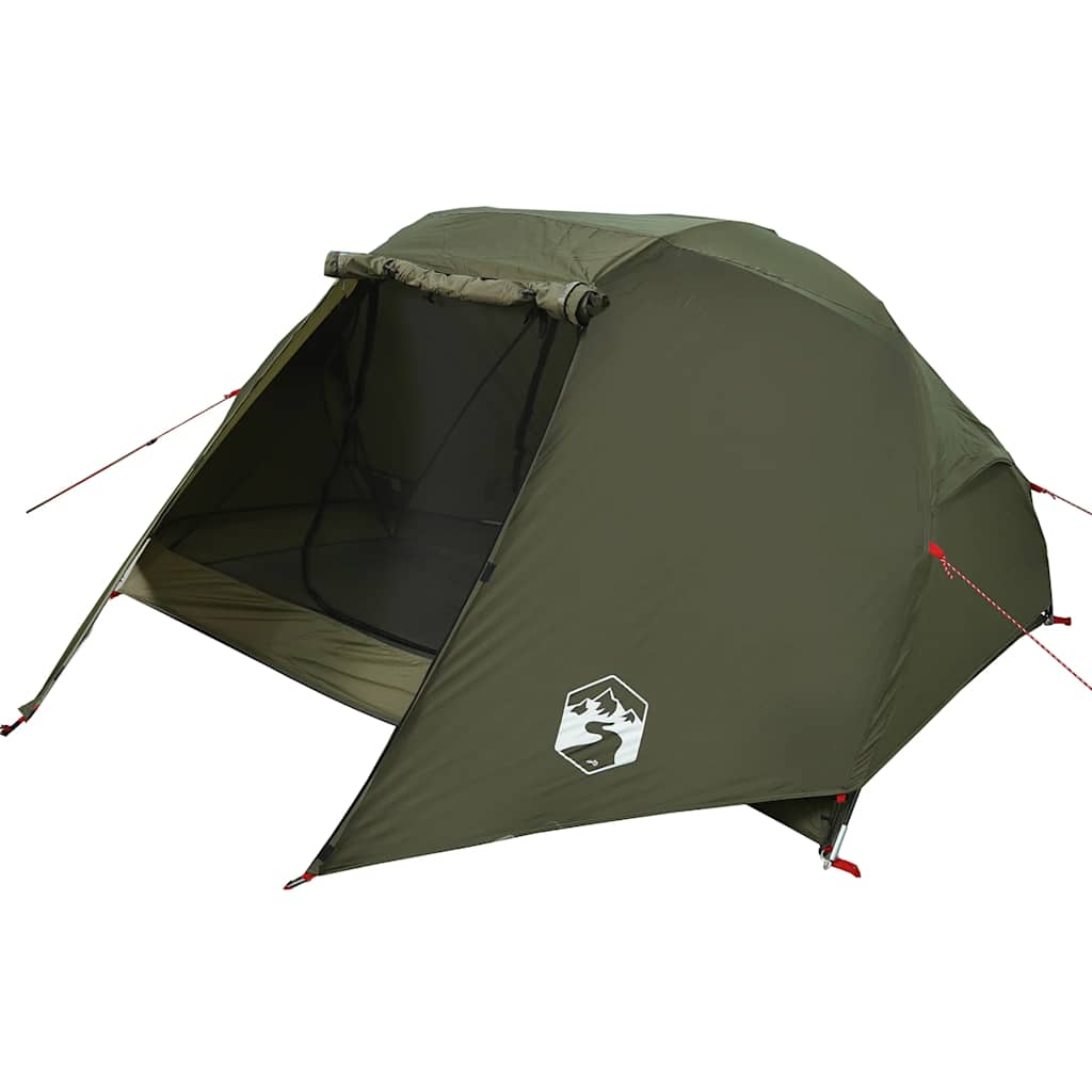 Fishing Tent 3 Persons Olive Green Waterproof