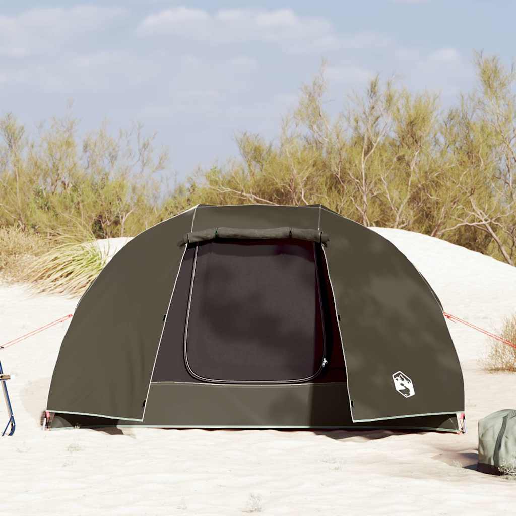 Fishing Tent 3 Persons Brown Waterproof