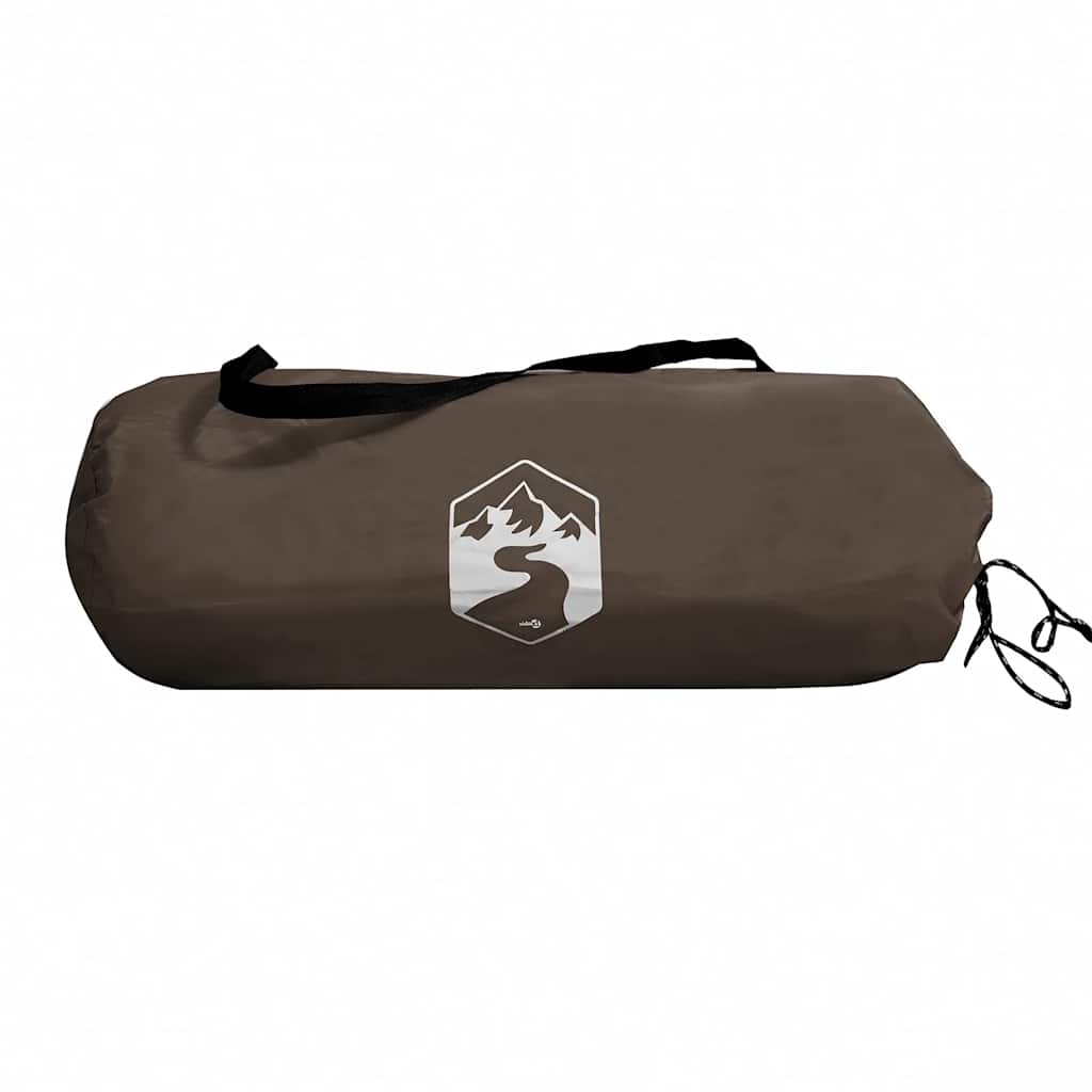 Fishing Tent 3 Persons Brown Waterproof