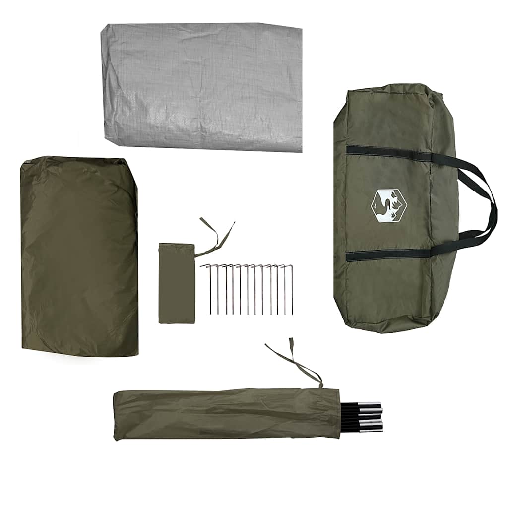 Fishing Tent 5 Persons Olive Green Waterproof