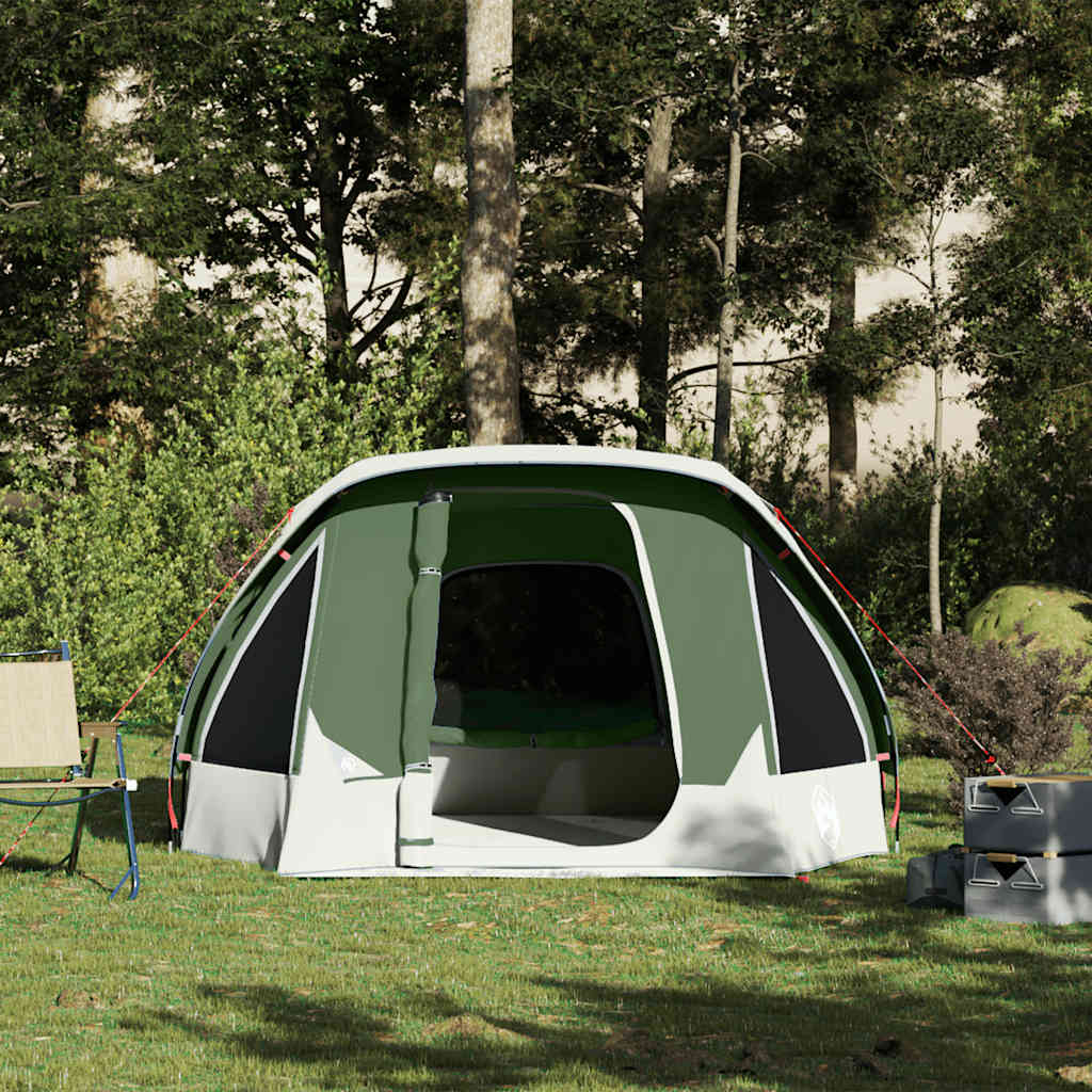 Camping Tent 4 Persons Green Waterproof