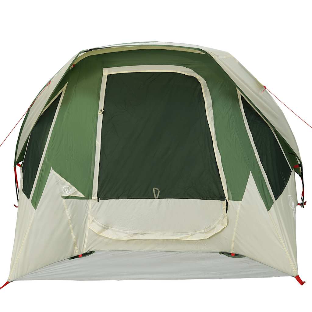 Camping Tent 4 Persons Green Waterproof
