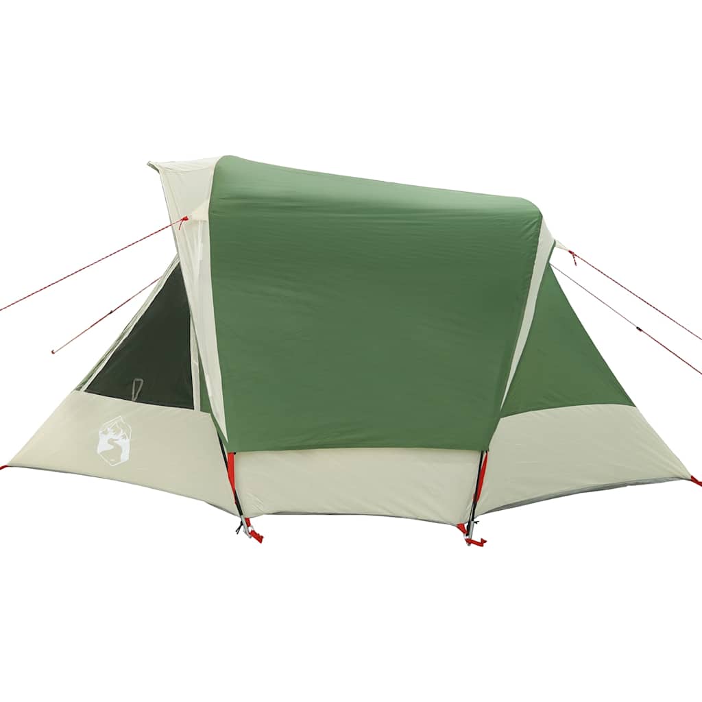 Camping Tent 4 Persons Green Waterproof