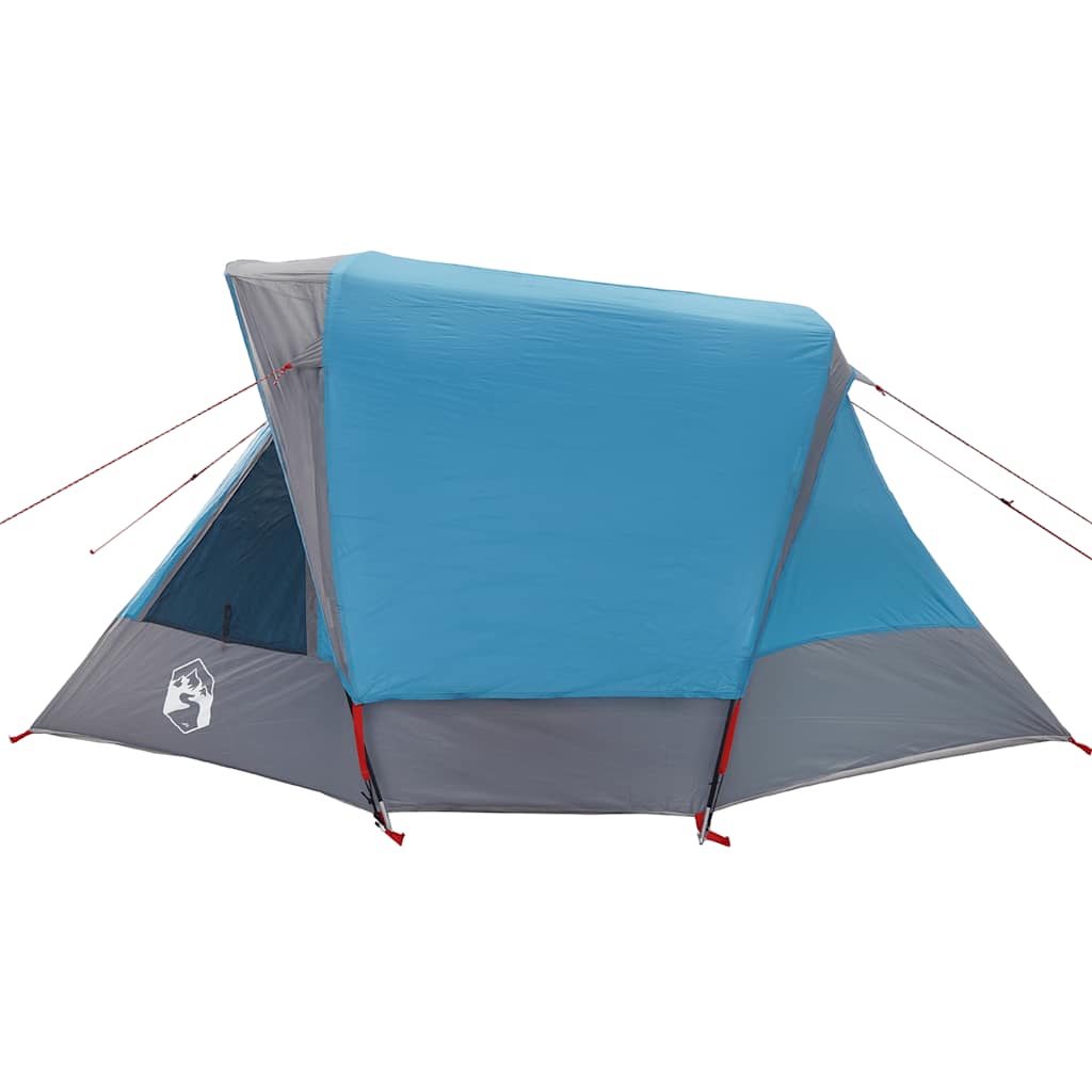 Camping Tent 4 Persons Blue Waterproof