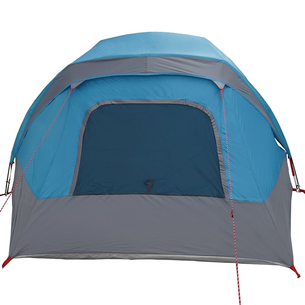 Camping Tent 4 Persons Blue Waterproof