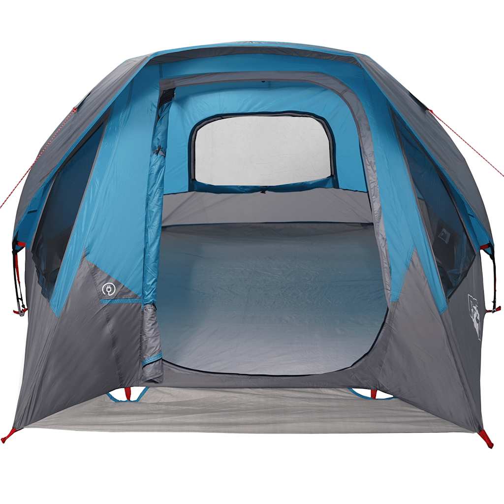 Camping Tent 4 Persons Blue Waterproof