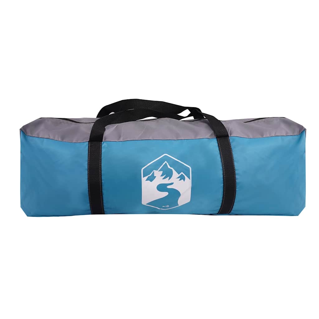 Camping Tent 4 Persons Blue Waterproof