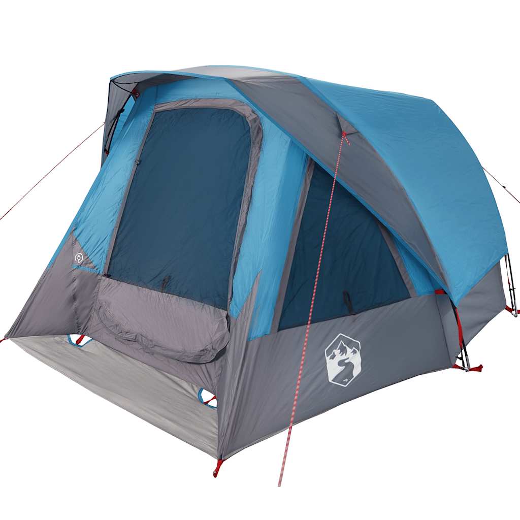 Family Tent for 6 Persons Blue Waterproof