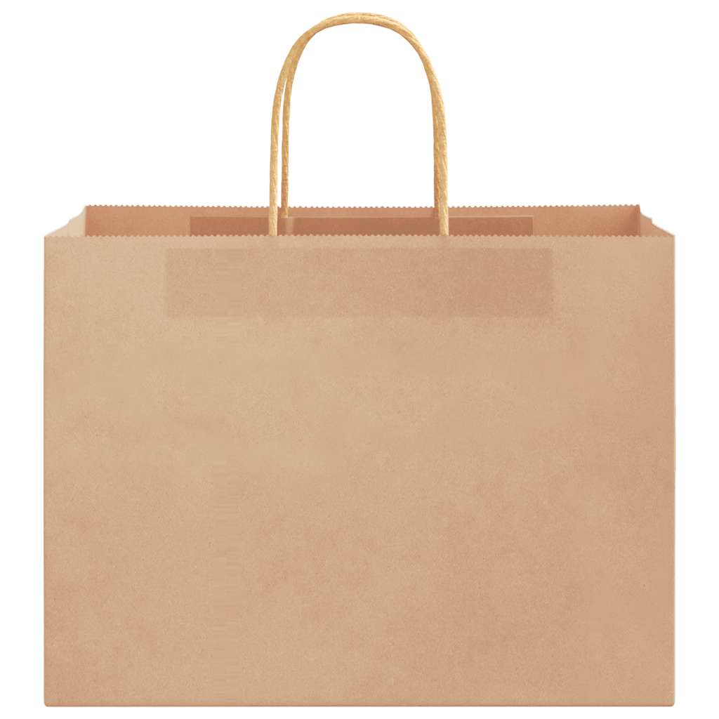 Paper carrier bags 50 pcs. with handles brown 32x17x25 cm