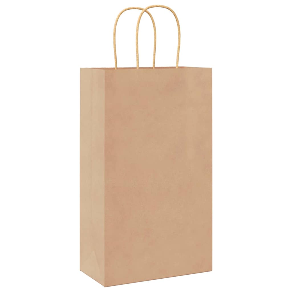 Papiertragetaschen 250 Stk. mit Henkeln Braun 21x11x36 cm