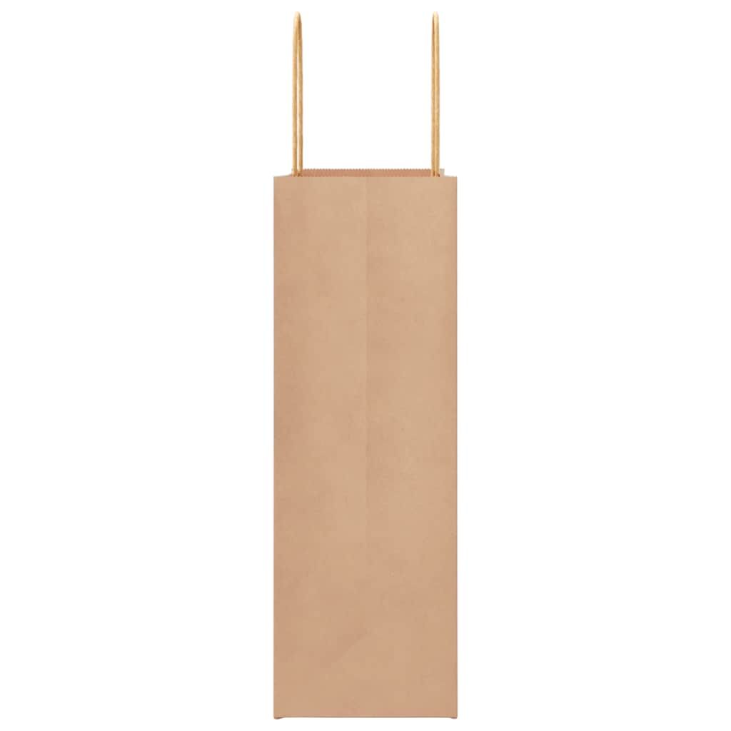 Papiertragetaschen 250 Stk. mit Henkeln Braun 26x12x35 cm