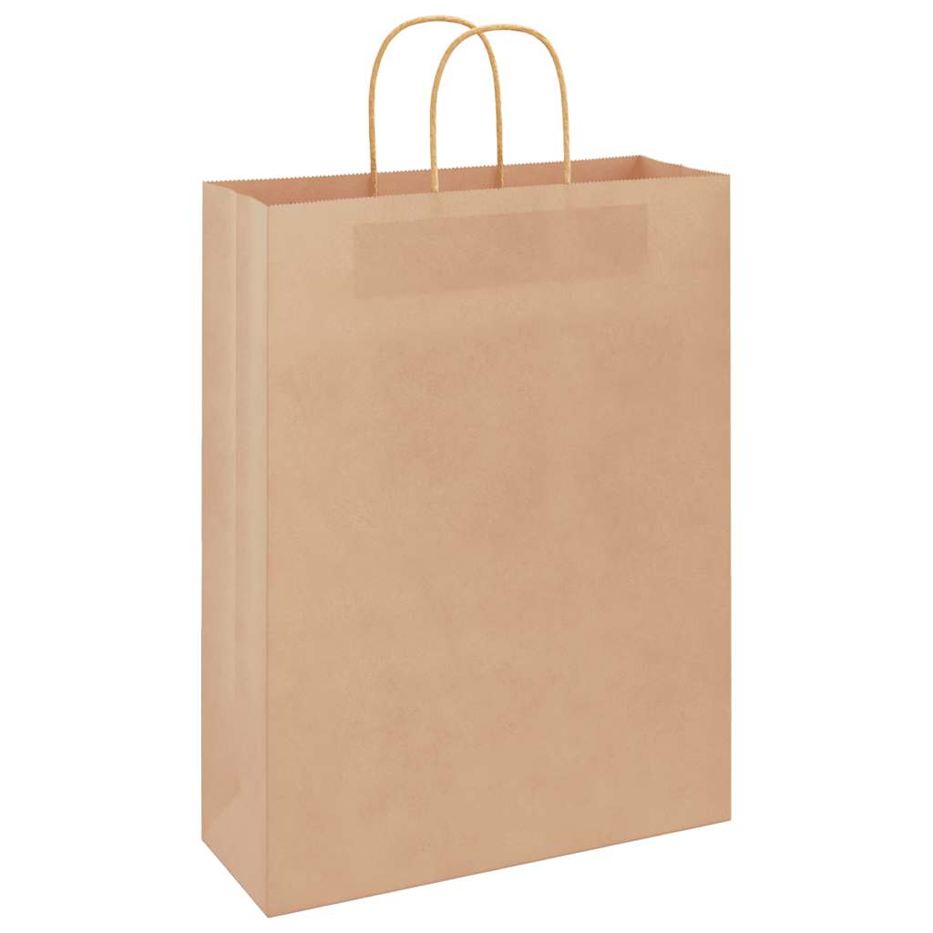 Paper carrier bags 250 pcs. with handles Brown 32x12x42 cm