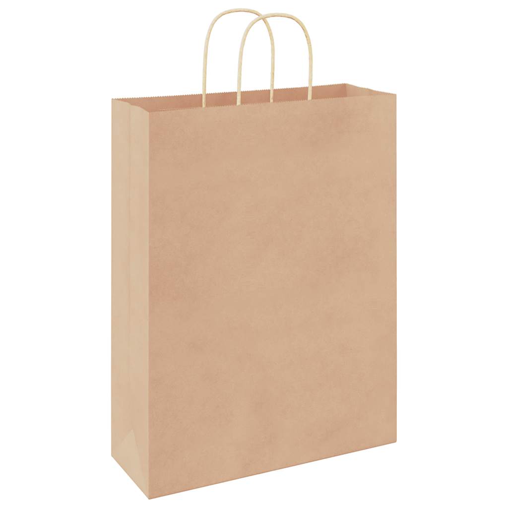Paper carrier bags 250 pcs. with handles Brown 32x12x42 cm