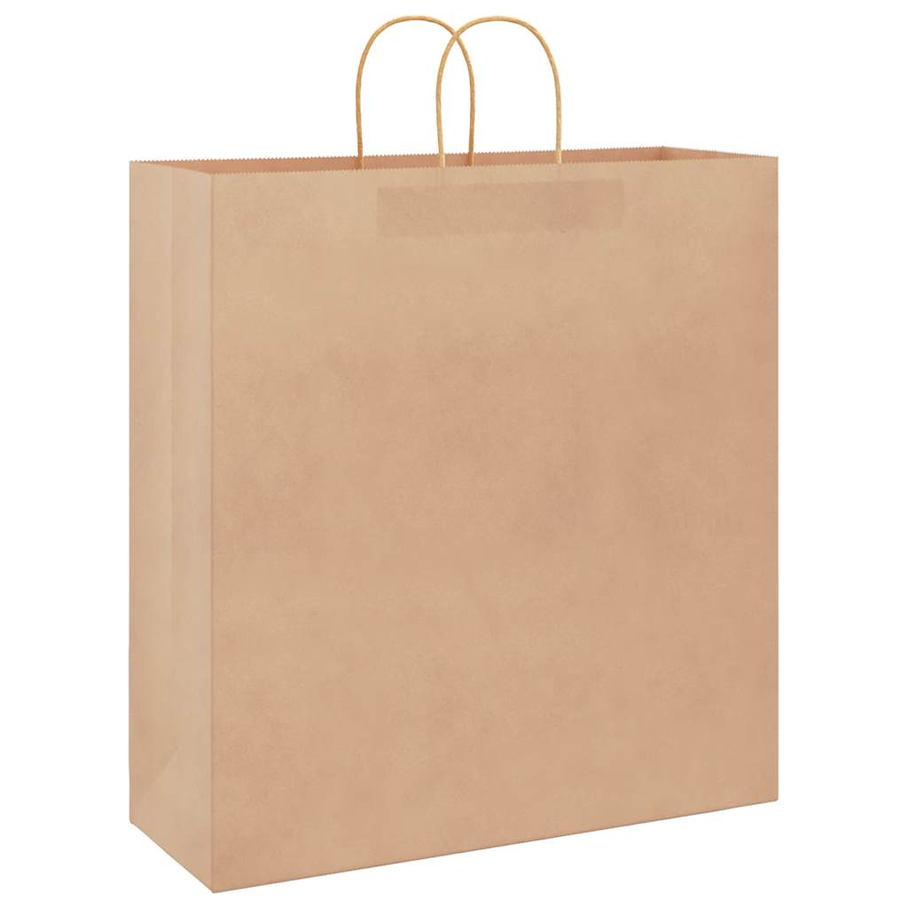 Papiertragetaschen 250 Stk. mit Henkeln Braun 45x17x48 cm