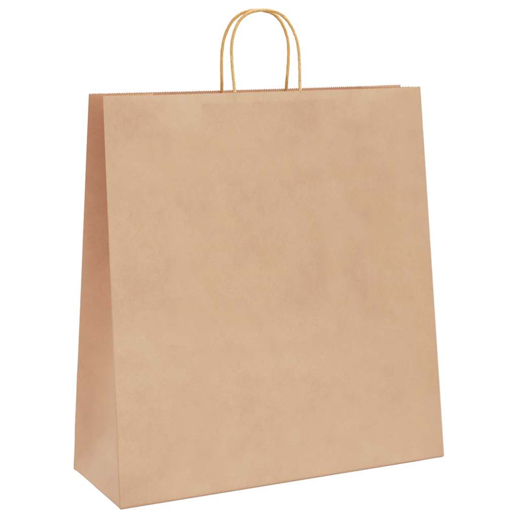 Papiertragetaschen 250 Stk. mit Henkeln Braun 45x17x48 cm