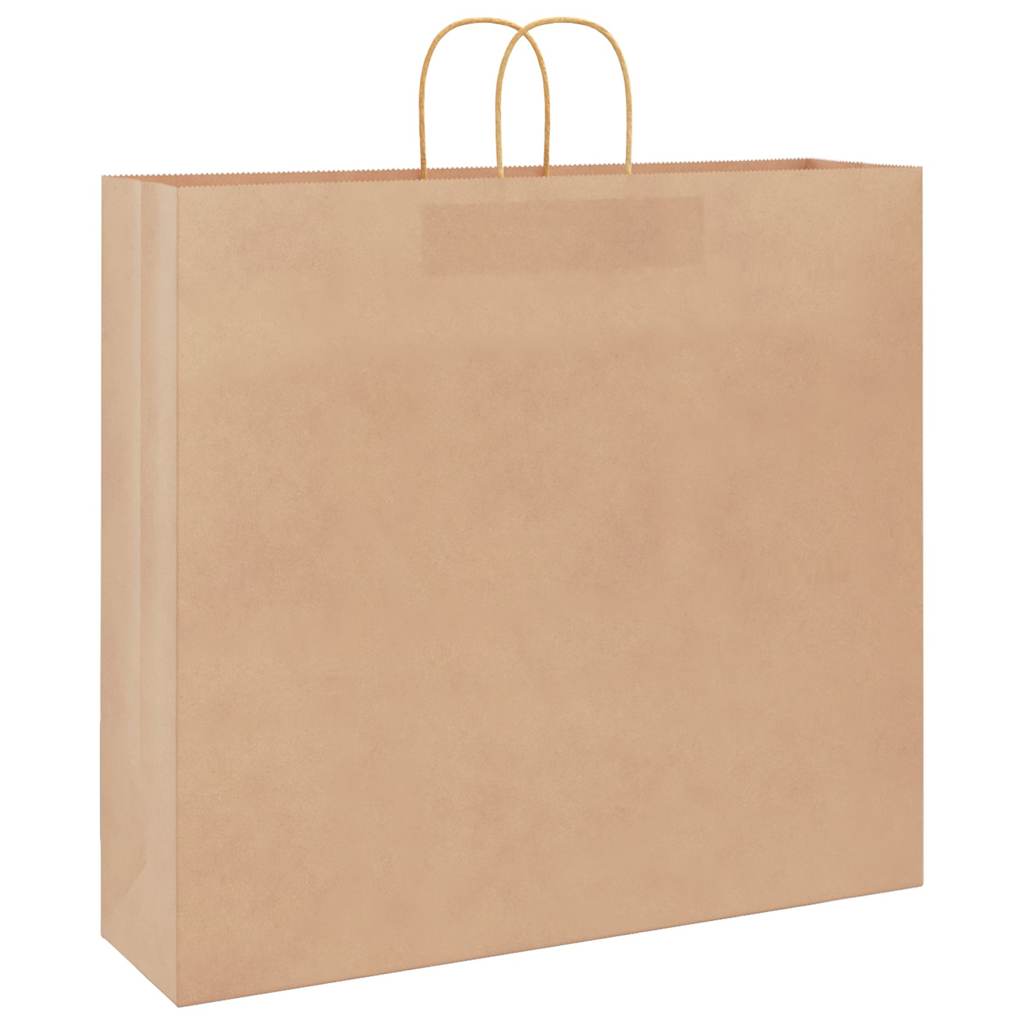Paper carrier bags 250 pcs. with handles Brown 54x15x49 cm