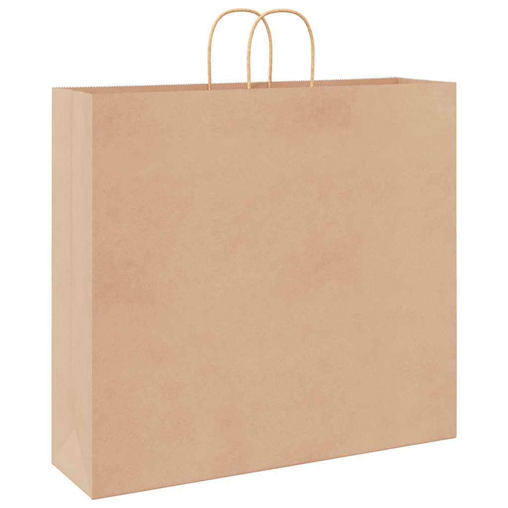 Paper carrier bags 250 pcs. with handles Brown 54x15x49 cm