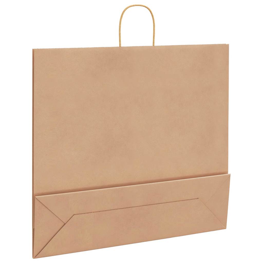 Paper carrier bags 250 pcs. with handles Brown 54x15x49 cm