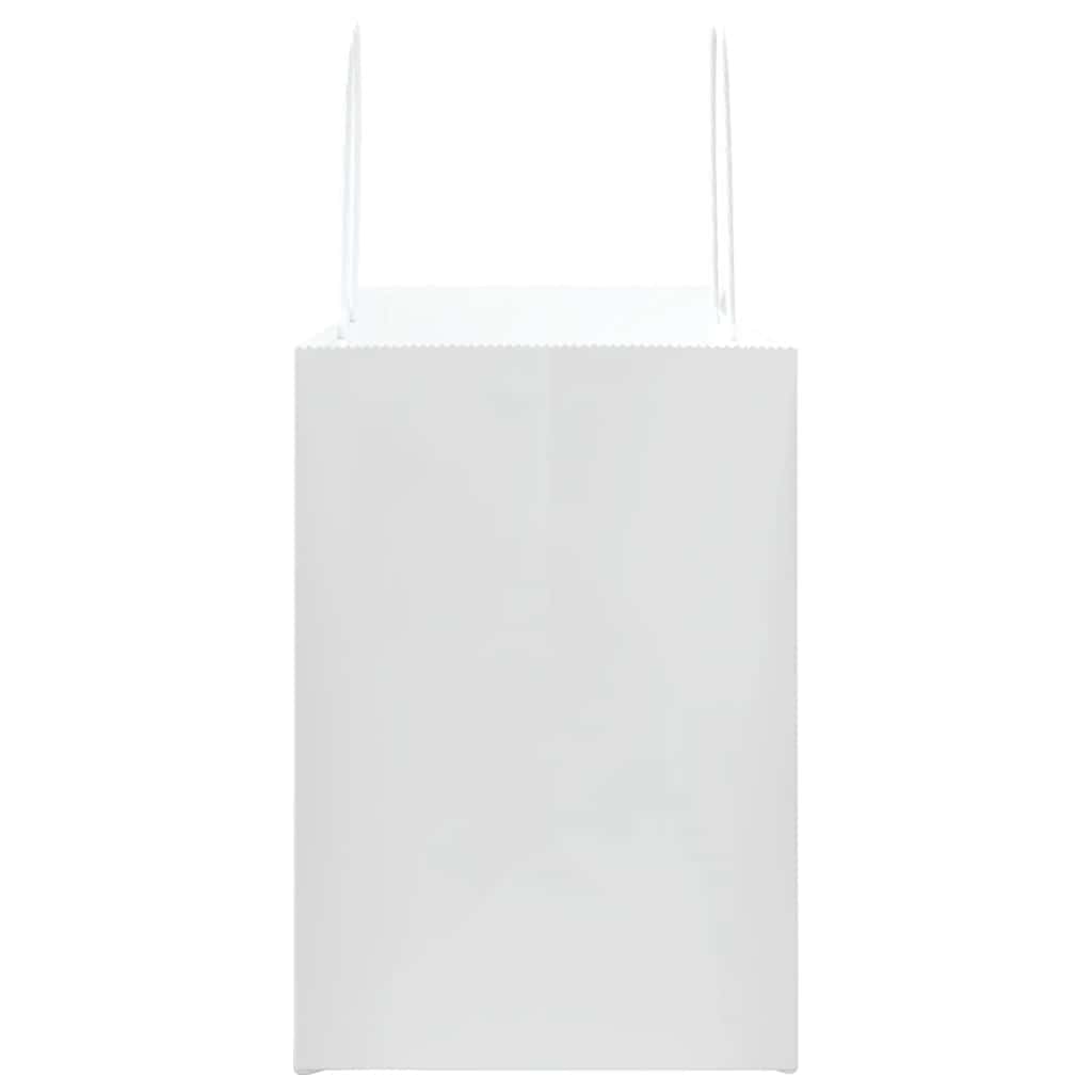 Papiertragetaschen 250 Stk. mit Henkeln Weiß 32x17x25 cm
