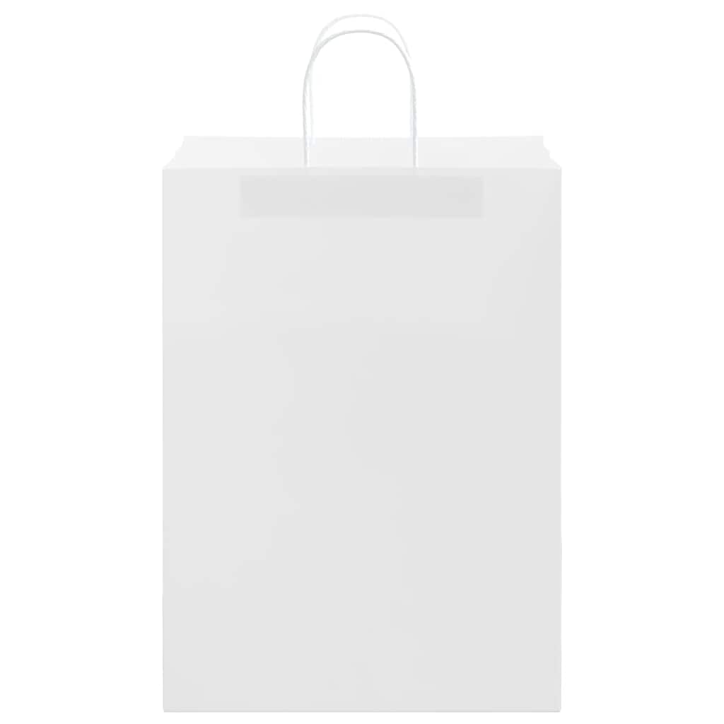 Paper carrier bags 250 pcs. with handles White 32x17x44 cm