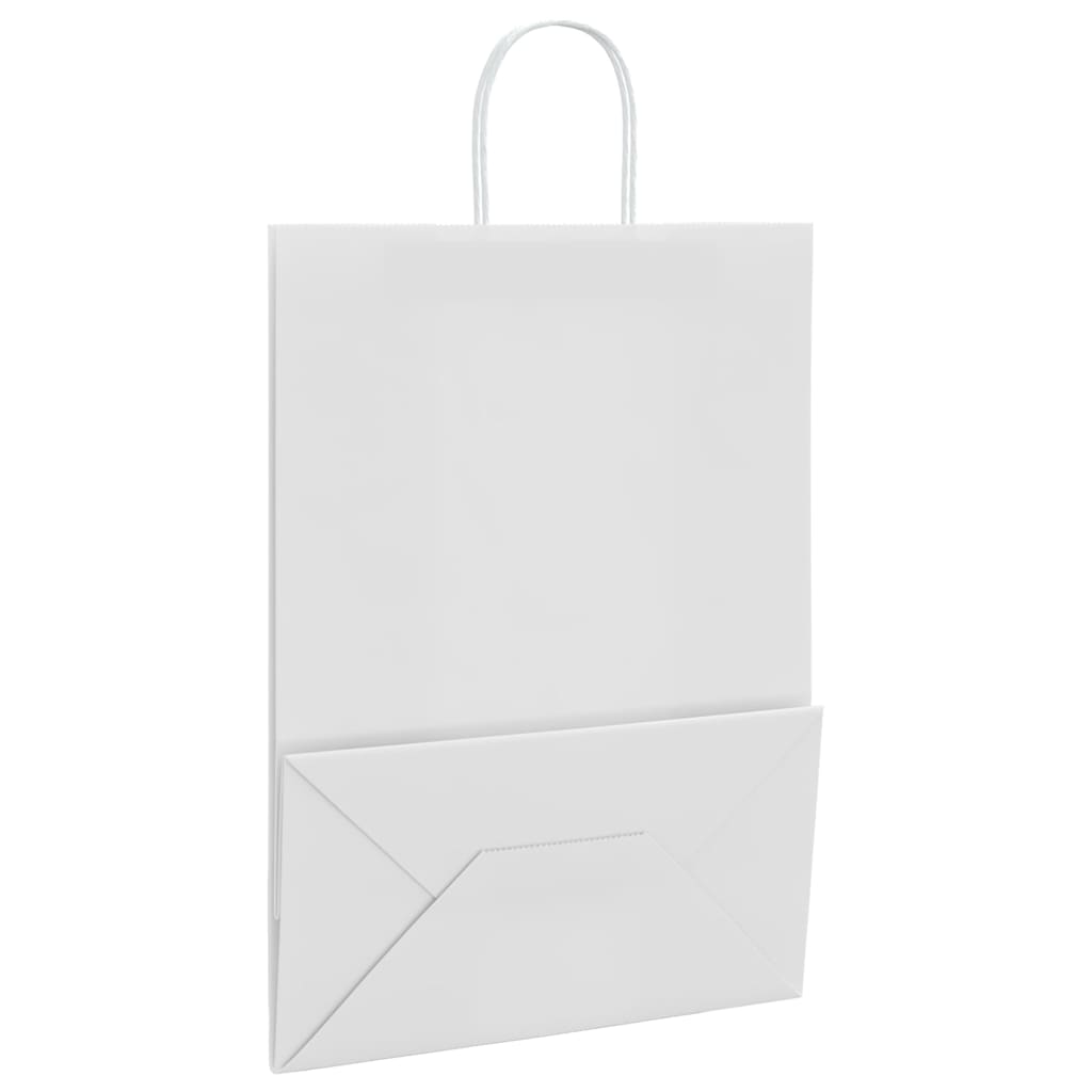 Paper carrier bags 250 pcs. with handles White 32x17x44 cm