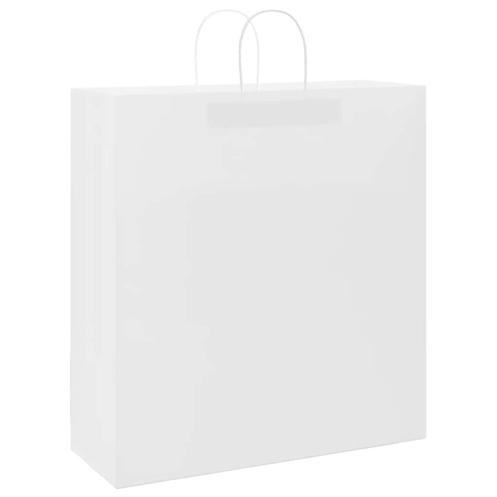 Paper carrier bags 250 pcs. with handles White 45x17x48 cm