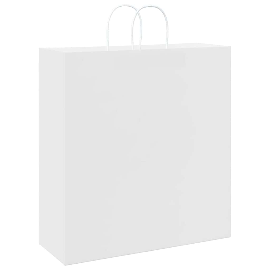 Paper carrier bags 250 pcs. with handles White 45x17x48 cm