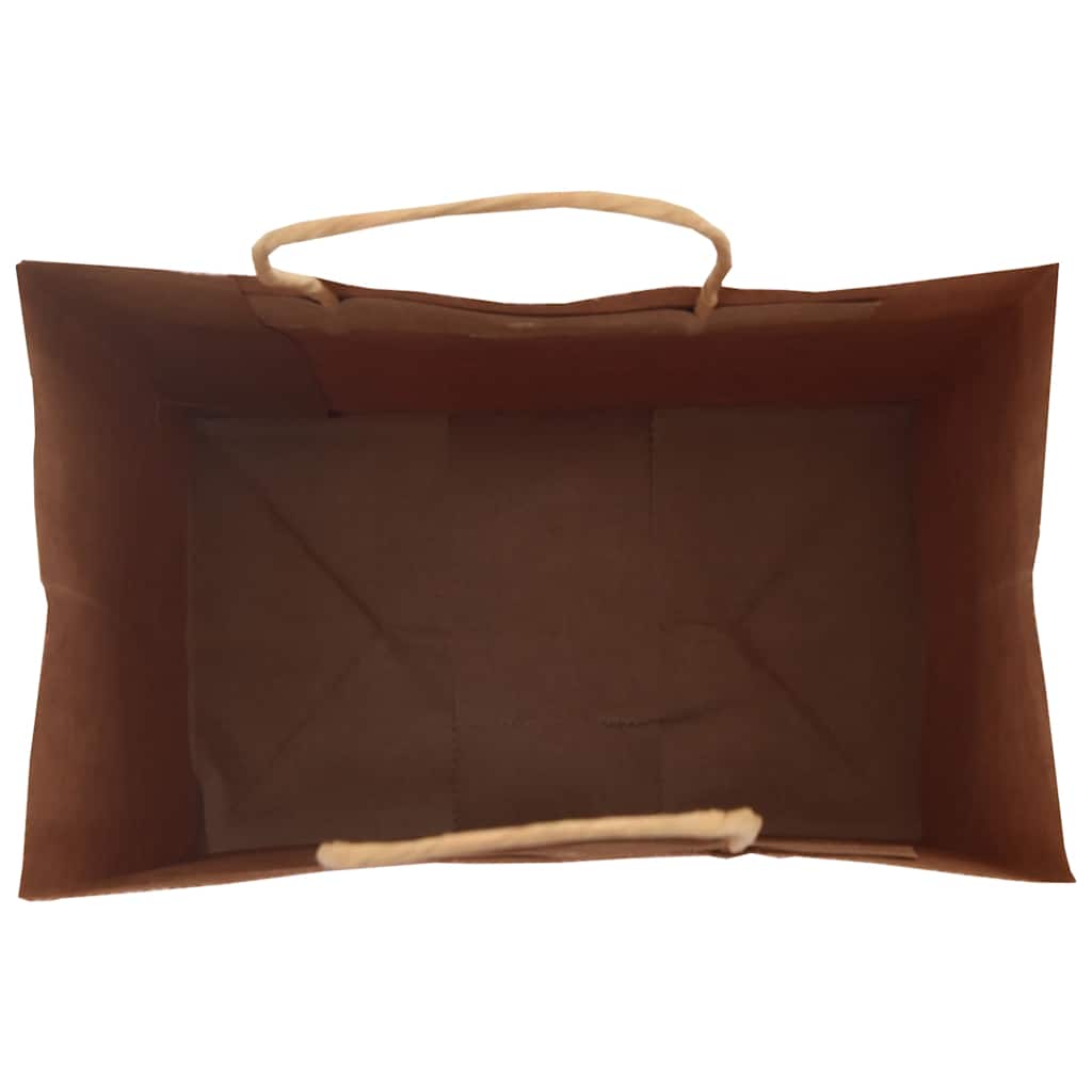 Papiertragetaschen 50 Stk. mit Henkeln Schwarz 26x17x25 cm