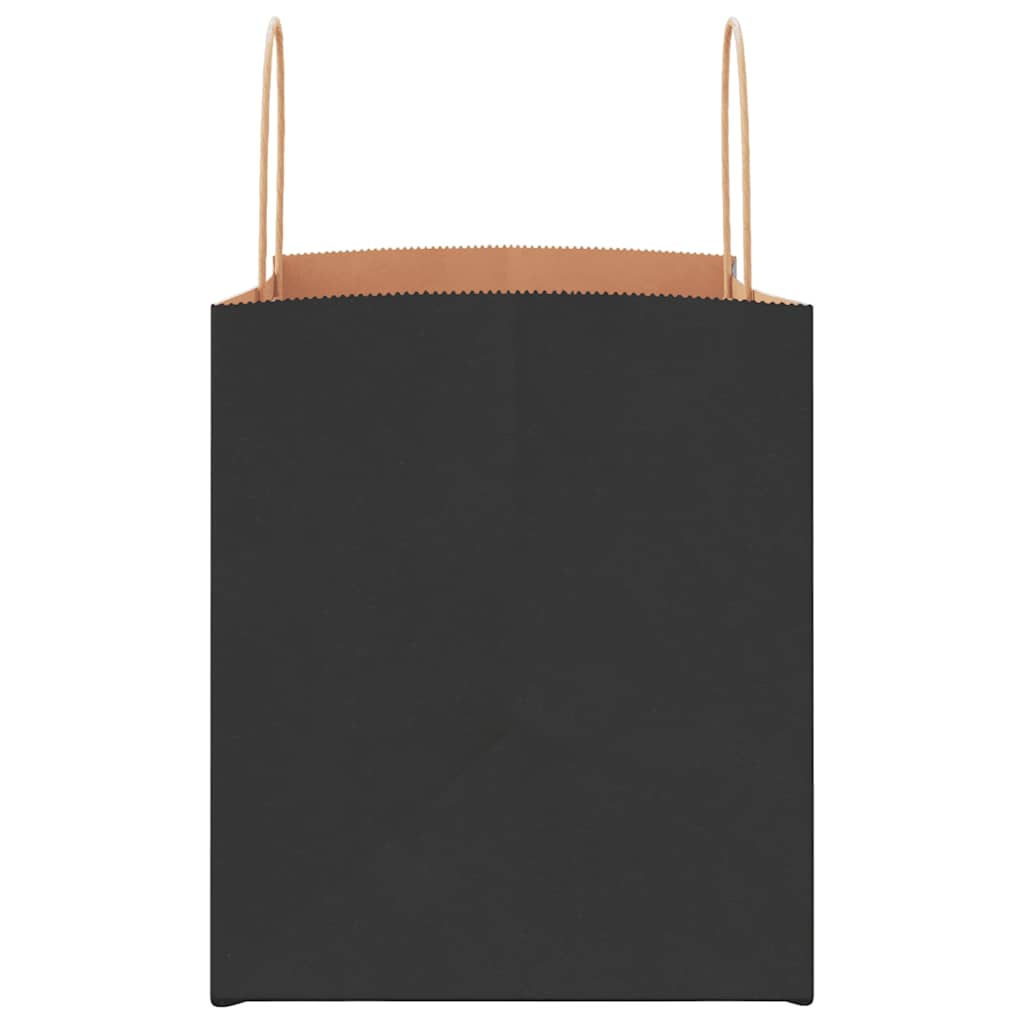 Paper carrier bags 50 pcs. with handles Black 32x22x24 cm