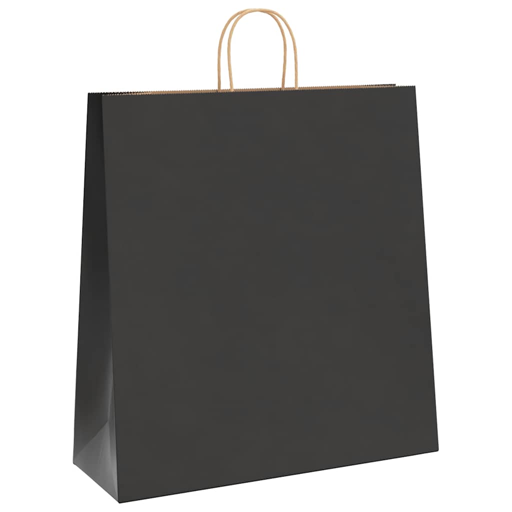 Paper carrier bags 250 pcs. with handles Black 45x17x48 cm